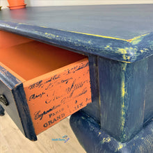Load image into Gallery viewer, Shabby Chic Navy Blue Console - console MaRiTama HOME