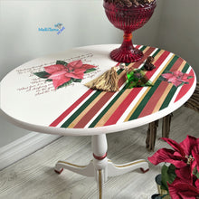 Load image into Gallery viewer, Small Foldable Red Poinsettia Accent Table - Furniture MaRiTama HOME