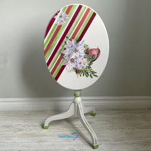 Load image into Gallery viewer, Small Foldable White Poinsettia Accent Table - Furniture MaRiTama HOME