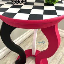 Load image into Gallery viewer, Small Pink & Black Whimsical Accent Table - Furniture MaRiTama HOME