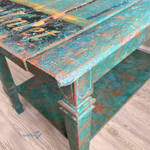 Load image into Gallery viewer, Textured Turquoise Mermaid Coffee Table - Furniture MaRiTama HOME