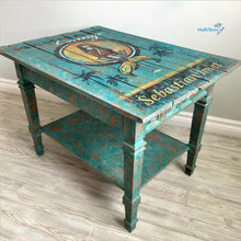 Load image into Gallery viewer, Textured Turquoise Mermaid Coffee Table - Furniture MaRiTama HOME