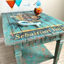 Load image into Gallery viewer, Textured Turquoise Mermaid Coffee Table - Furniture MaRiTama HOME