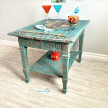 Load image into Gallery viewer, Textured Turquoise Mermaid Coffee Table - Furniture MaRiTama HOME