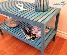 Load image into Gallery viewer, Turquoise Oceanside Bench - Furniture MaRiTama HOME