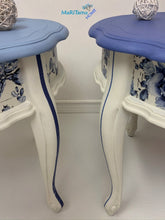 Load image into Gallery viewer, Vintage French Provincial Pearly Blue Side / End Accent Table Set - Furniture MaRiTama HOME