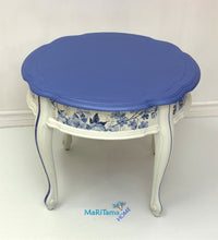 Load image into Gallery viewer, Vintage French Provincial Pearly Blue Side / End Accent Table Set - Furniture MaRiTama HOME