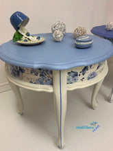 Load image into Gallery viewer, Vintage French Provincial Pearly Blue Side / End Accent Table Set - Furniture MaRiTama HOME