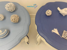 Load image into Gallery viewer, Vintage French Provincial Pearly Blue Side / End Accent Table Set - Furniture MaRiTama HOME
