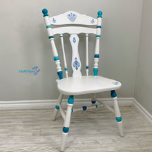 Load image into Gallery viewer, White and Blue Country Style Accent Chair - Chairs MaRiTama HOME