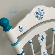 Load image into Gallery viewer, White and Blue Country Style Accent Chair - Chairs MaRiTama HOME