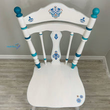 Load image into Gallery viewer, White and Blue Country Style Accent Chair - Chairs MaRiTama HOME