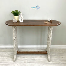Load image into Gallery viewer, White and Wood Rustic Console - End Tables MaRiTama HOME