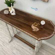 Load image into Gallery viewer, White and Wood Rustic Console - End Tables MaRiTama HOME
