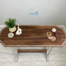 Load image into Gallery viewer, White and Wood Rustic Console - End Tables MaRiTama HOME