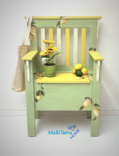 Load image into Gallery viewer, Yellow and Green Lemon Storage Bench - Furniture MaRiTama HOME