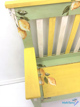 Load image into Gallery viewer, Yellow and Green Lemon Storage Bench - Furniture MaRiTama HOME