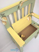 Load image into Gallery viewer, Yellow and Green Lemon Storage Bench - Furniture MaRiTama HOME