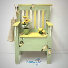 Load image into Gallery viewer, Yellow and Green Lemon Storage Bench - Furniture MaRiTama HOME