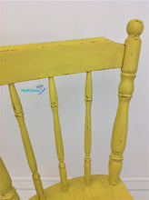Load image into Gallery viewer, Yellow Farmhouse Wooden Chair - Furniture MaRiTama HOME