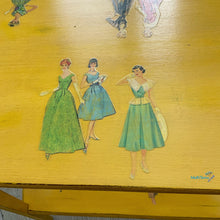 Load image into Gallery viewer, Yellow Vintage Lady Accent Table