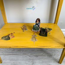 Load image into Gallery viewer, Yellow Vintage Lady Accent Table