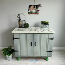 Load image into Gallery viewer, Green / White and Gray Farmhouse Cabinet - Furniture MaRiTama HOME
