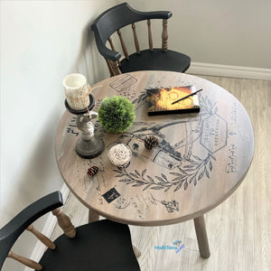 Farmhouse Accent Corner Coffee Table & Captain Chairs set - Furniture MaRiTama HOME