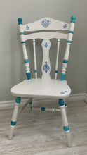 Load and play video in Gallery viewer, White and Blue Country Style Accent Chair
