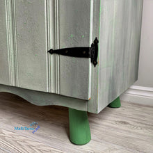 Load image into Gallery viewer, Green / White and Gray Farmhouse Cabinet - Furniture MaRiTama HOME
