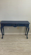 Load and play video in Gallery viewer, Shabby Chic Navy Blue Console
