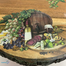Load image into Gallery viewer, Wine &amp; Cheese Wooden Pedestal / Stand
