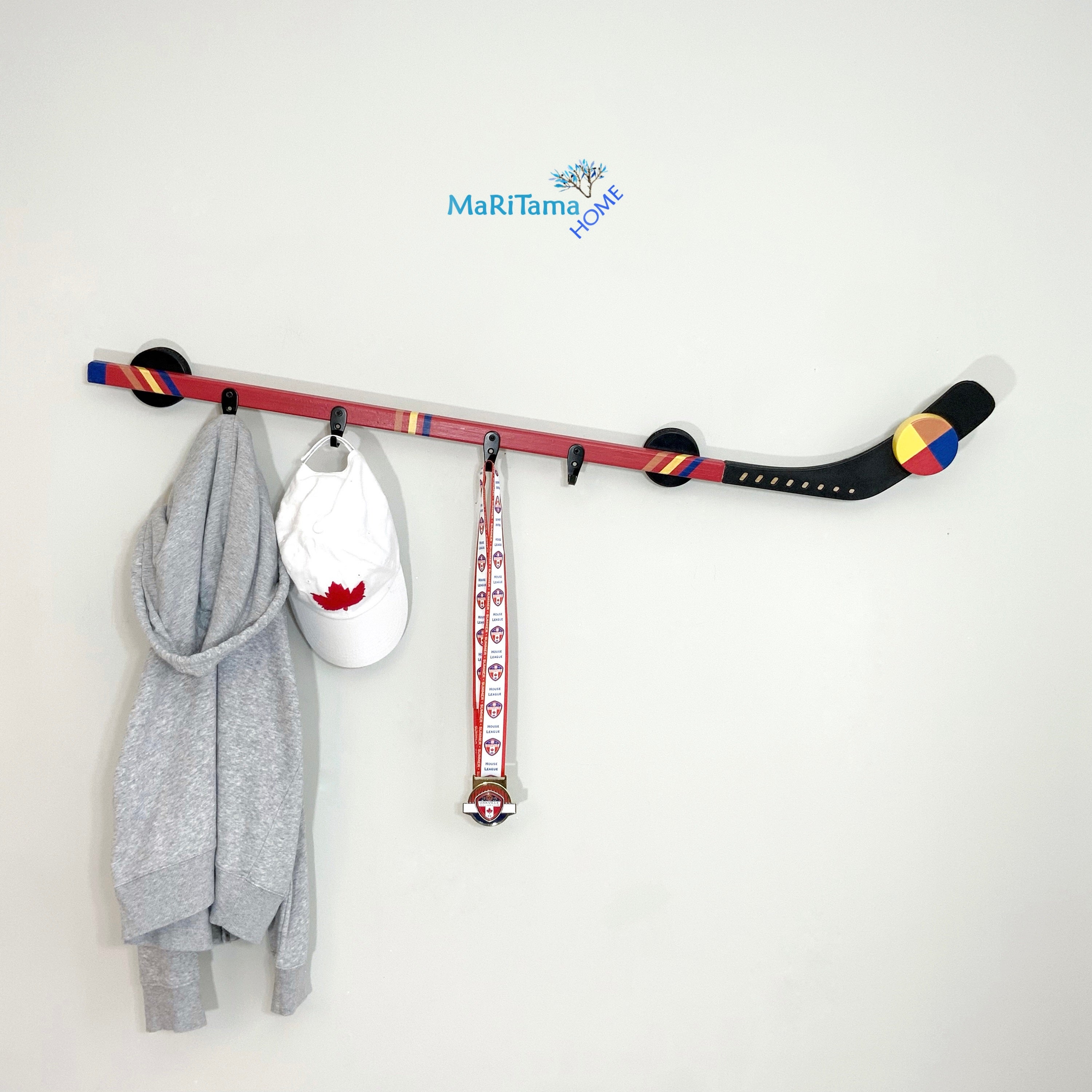 MaRiTama HOME - Hockey Stick Coat Hanger
