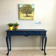 Load image into Gallery viewer, Shabby Chic Navy Blue Console
