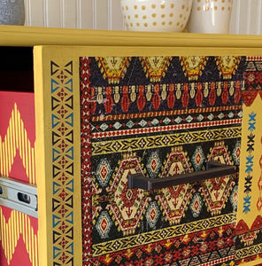 Accent Boho Style Yellow Dresser - Furniture MaRiTama HOME
