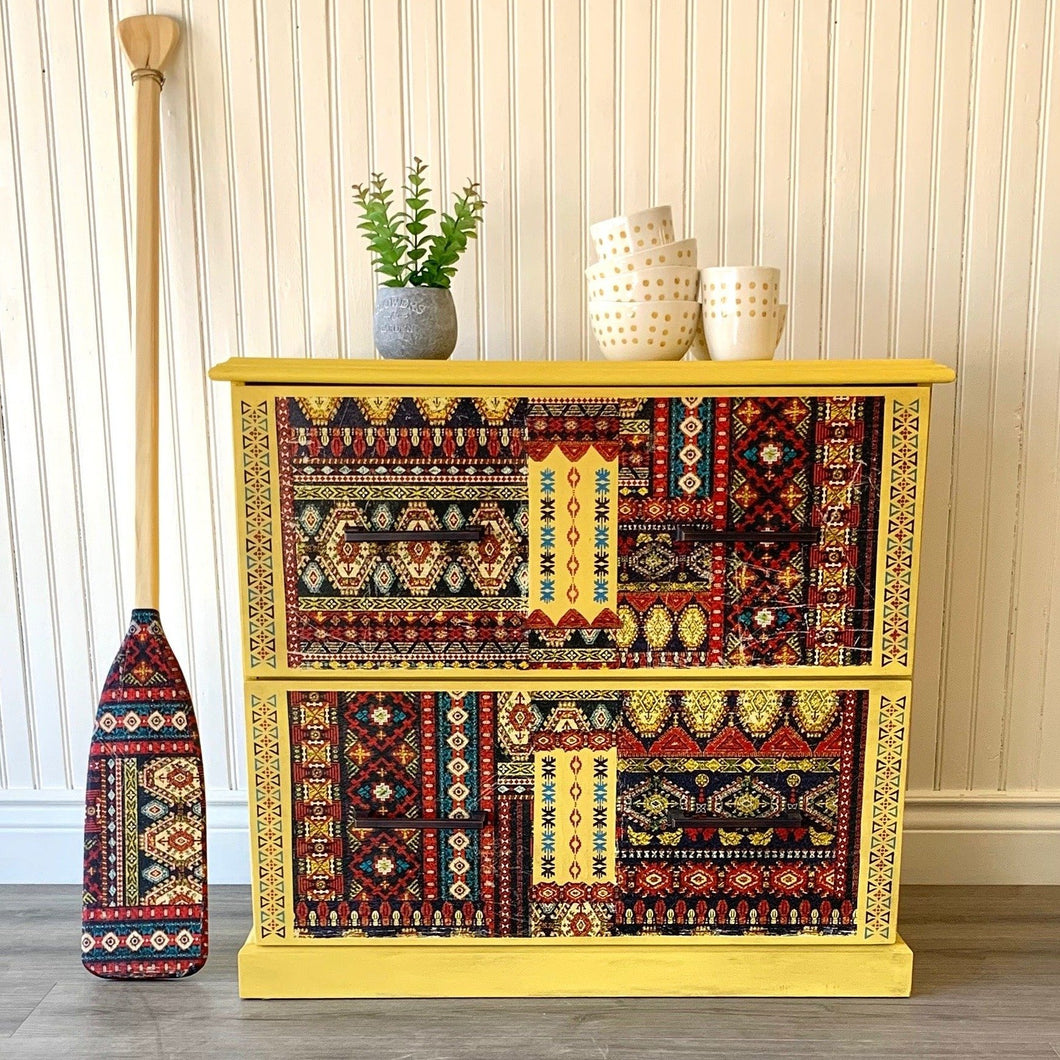 Accent Boho Style Yellow Dresser - Furniture MaRiTama HOME