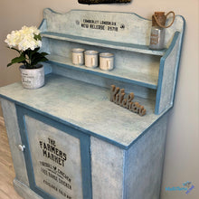 Load image into Gallery viewer, Antique Blue and White Farmhouse Cabinet - Furniture MaRiTama HOME
