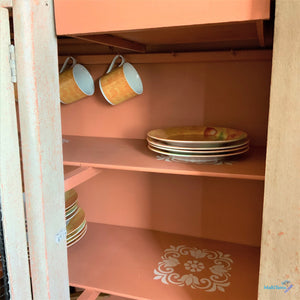 Antique Farmhouse Kitchen / Dining Terracotta Cabinet - Furniture MaRiTama HOME