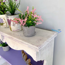 Load image into Gallery viewer, Antique Farmhouse Lavender Kitchen/ Dining Hutch - Furniture MaRiTama HOME
