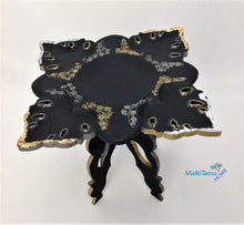 Load image into Gallery viewer, Black with Gold and Silver Decorative Accent Table - Furniture MaRiTama HOME
