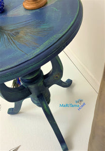 Blue Peacock Accent Table - Furniture MaRiTama HOME