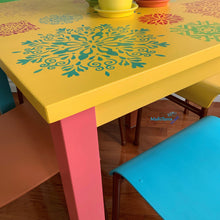 Load image into Gallery viewer, Boho Breakfast Table and Chairs Set - Furniture MaRiTama HOME
