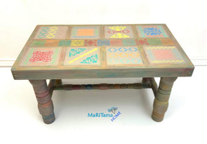 Boho Spanish Style Tile Coffee Table - Furniture MaRiTama HOME
