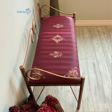 Load image into Gallery viewer, Classic Antique Burgundy Bench - Furniture MaRiTama HOME
