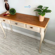 Load image into Gallery viewer, Classic Natural Wood Top Sandy Entryway/ Console Table - Furniture MaRiTama HOME
