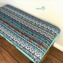 Load image into Gallery viewer, Custom made Boho Aztec Upholstered Bench - Custommade MaRiTama HOME
