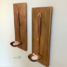 Load image into Gallery viewer, Custom made Copper Ladle Tea light Set - Home Decor MaRiTama HOME
