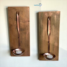 Load image into Gallery viewer, Custom made Copper Ladle Tea light Set - Home Decor MaRiTama HOME
