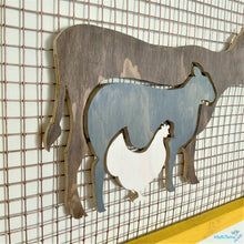 Load image into Gallery viewer, Custom made Farm Animal Trio Wood Cuts - Home Decor MaRiTama HOME
