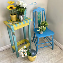 Load image into Gallery viewer, Custom made Lemon Blue &amp; Yellow Plant Stand - Custommade MaRiTama HOME
